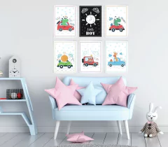 Quadros Infantis Carrinhos