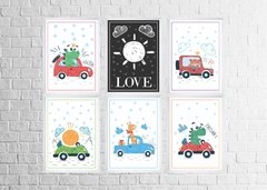 Quadros Infantis Carrinhos - comprar online