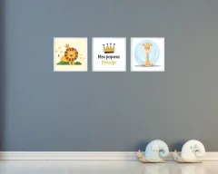 Quadros Girafa, Leão e Meu pequeno príncipe - comprar online