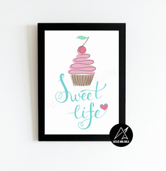 Quadro Sweet Life Vida doce na internet