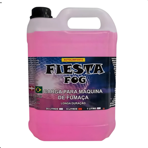 Líquido Máquina Fumaça Aroma Cereja 5 Litros Fiesta Fog
