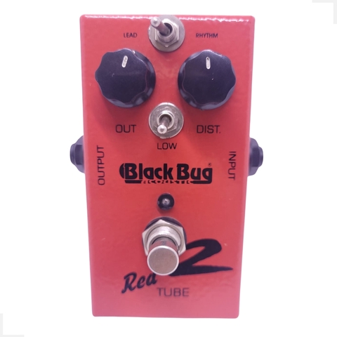 Pedal Overdrive Para Guitarra Red Tube 2 Distorção Black Bug