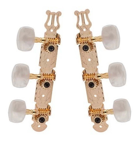 Tarraxa Violão Pino Grosso Dourada Deval D202G Profissional