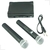 Microfone Duplo De Mão Sem Fio Com Receptor Pix UHF