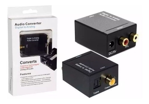 CONVERSOR DE AUDIO OPTICO P/ RCA OBJETIVA