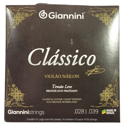 ENCOR. VIOLAO NYLON GIANNINI CLASSICO T.LEVE