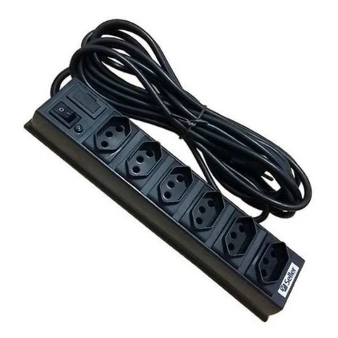 Filtro De Linha Extensao 6 Tomadas 3mt Profissional
