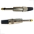 Plug P10 Mono Metal Ponta Gold PR Mesas De Som/Amplificador - loja online
