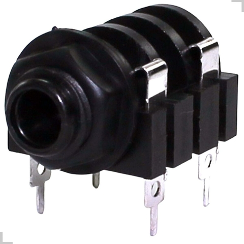 Plug Jack J10 Estéreo Para Placa Circuito Fechado
