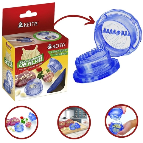 Processador Triturador De Alho Manual Picador Keita