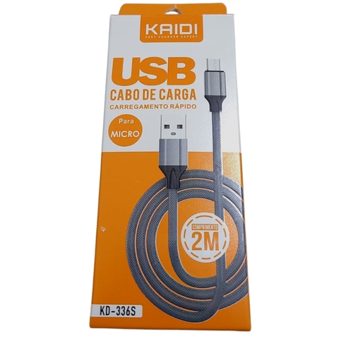 Cabo Kaidi V8 Carregamento Transferencia de dados