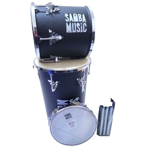 Kit Samba Music Rebolo, Repique De Mao, Reco-reco E Pandeiro