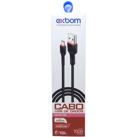 Cabo Usb Micro V8 Carregamento E Dados Universal 1mt