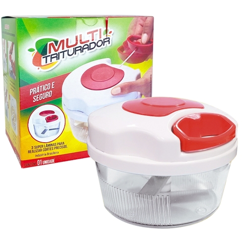Mini Processador E Triturador De Alimentos Manual 3 Laminas