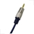 Cabo De Áudio P2 ST + P2 ST Metal Profissional Cabo Azul- 3m - Mix Acessorios e Música