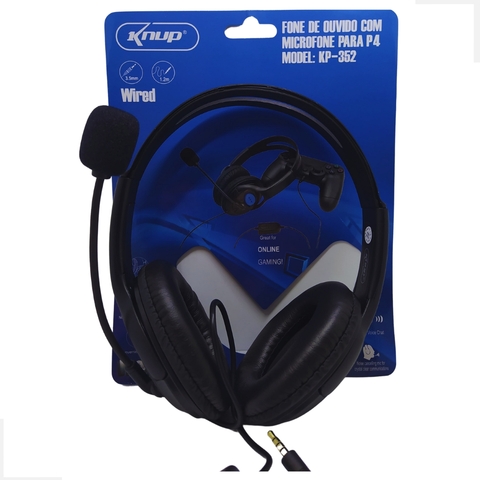 Fone Headset P2 Gamer Com Microfone Para Notebook/Ps4