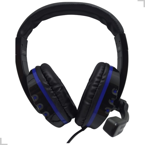 Fone Headset Gamer Leboss Com Microfone, P2, Azul - LB-FN606