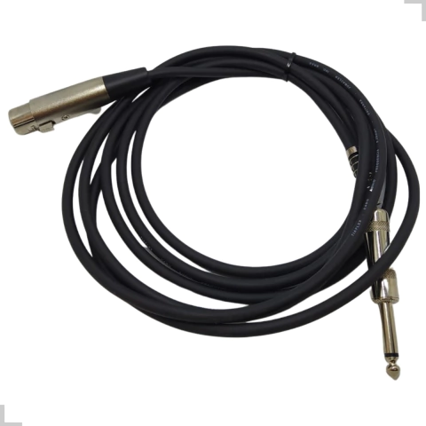 Cabo Liso De Microfone P10/XLR 5Mts MWB