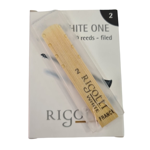 Palheta Clarinete 2.0 Medium Rigotti the white one