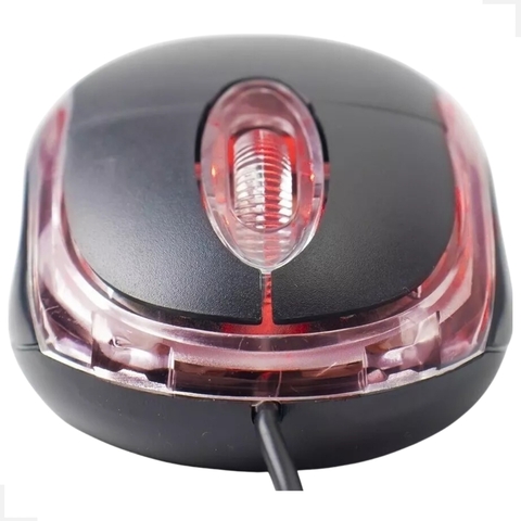 Mouse Optical 1000dpi Ms-9 EXBOM Conexão USB Led Vermelha