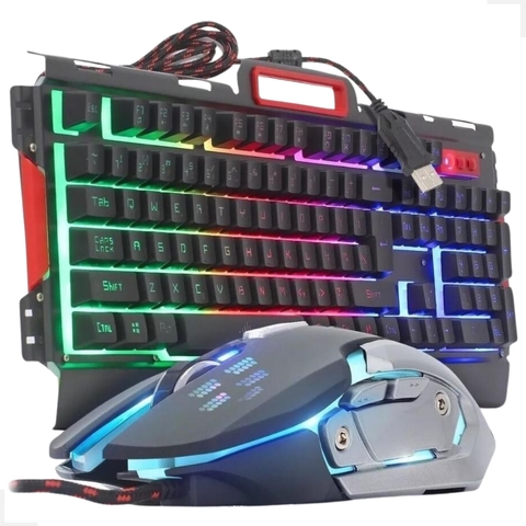 Kit Gamer Profissional Teclado E Mouse EXBOM BK-G3000