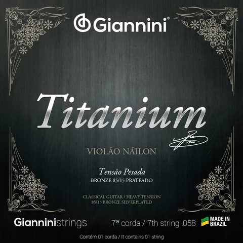 7ª Corda Avulsa Giannini Náilon .058 Tensão Alta GENWTA.7