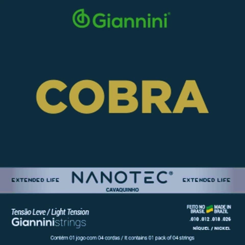 Encordoamento Cavaco Giannini Nanotec Niquelada GESCL PN