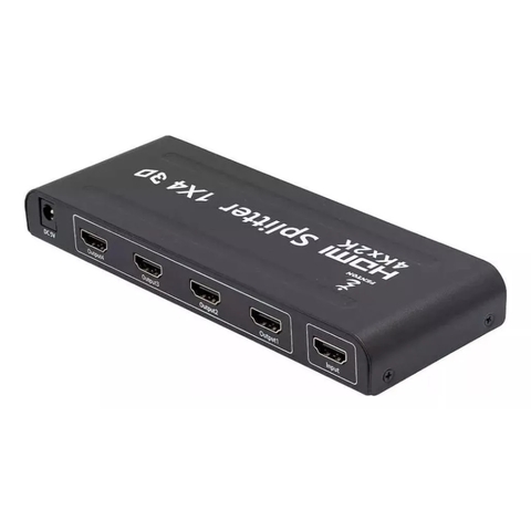 Distribuidor Splitter Hdmi 1 Entrada X 4 Saídas Com Fonte