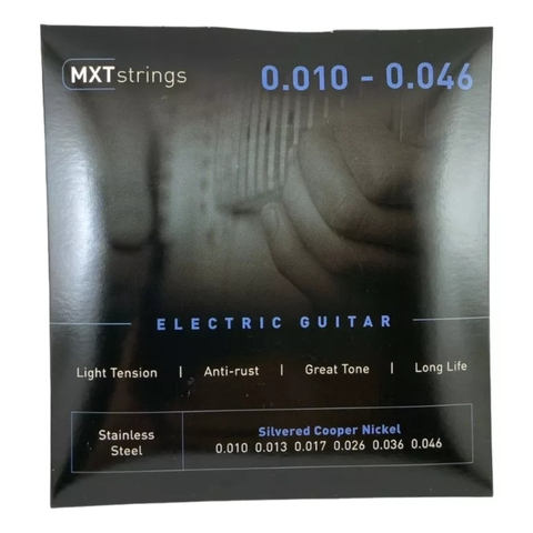 ENCORDOAMENTO GUITARRA 010 MXT STRINGS TENSAO LEVE