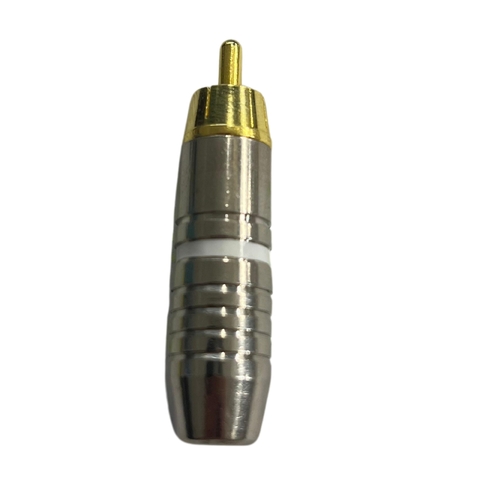 PLUG RCA PROFISSIONAL ESTRIADO PONTA DOURADA MXT