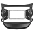 MOLDURA HYUNDAI HB20 2 DIN PRETA PERMAK 89/N2