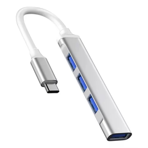 Hub Usb Tipo C 4 Portas Extensão Usb 3.0 Adaptador Pen Drive