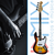 Contra Baixo Elétrico Jazz Bass 4 Cordas Passivo Sunburst na internet