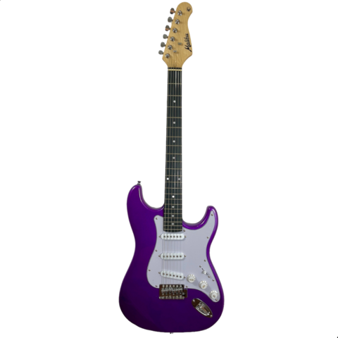 Guitarra Elétrica Strato Roxa Metálico EG22