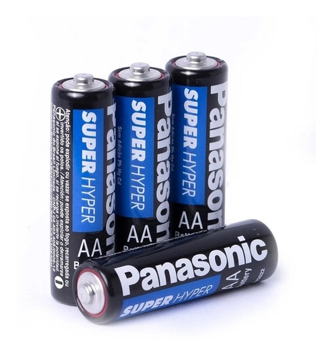 Kit 4 Pilhas Panasonic AA