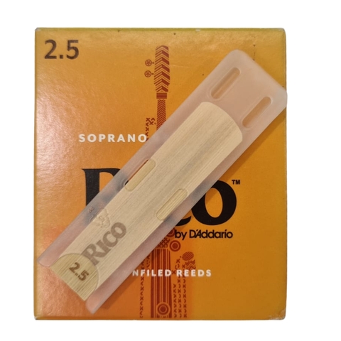 Palheta Sax Soprano 2 1/2 Rico Ria1025 Unidade