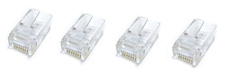 Kit 4 Plug Modular RJ45 Cat-5E