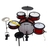 Bateria Infantil Kids Luen Pop Max Vermelha+ Baqueta + Banco