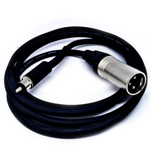 Cabo De Áudio Canon Xlr Macho Rca Macho 1,52 Metros