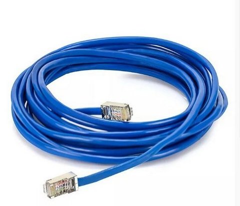 Cabo De Rede Azul 30 Metros Rj45 Crimpado Cftv Internet Lan
