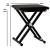 Banqueta Almofadada Dobravel Em X Duplo-Preto Vector BQ-100