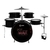 Bateria Infantil Kids Luen Pop Max Preto Com Baqueta + Banco na internet