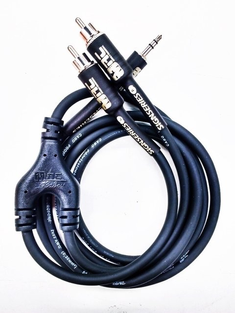 Cabo Áudio Auxiliar P2 X 2 Rca 1.5m Profissional Mac Cabos
