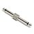 Plug Emenda P10 Macho x P10 mono Macho Metal Blindado