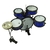 Bateria Infantil Kids Luen Pop Max Azul Com Baqueta + Banco - loja online