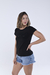 Camiseta Básica Feminina Preta na internet