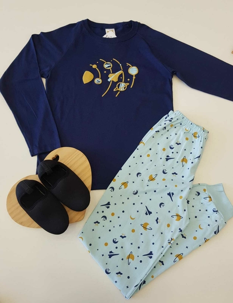 Pijama Infantil Malha Espaço Have Fun 27223-M