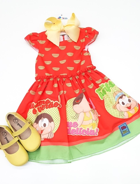 Vestido Infantil Magali Eu Amo O Verão Mon Sucré 3119034