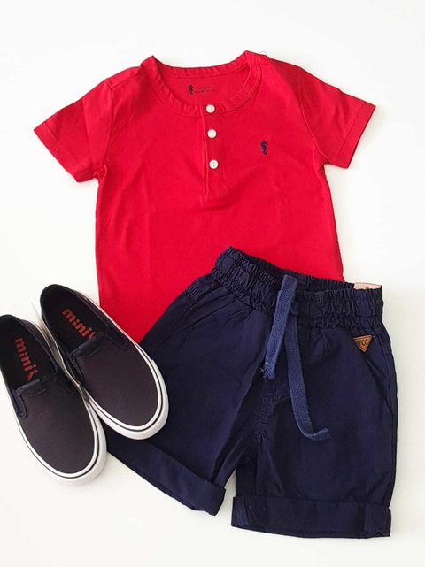 Shorts Bermuda Infantil Marinho Youccie D1186