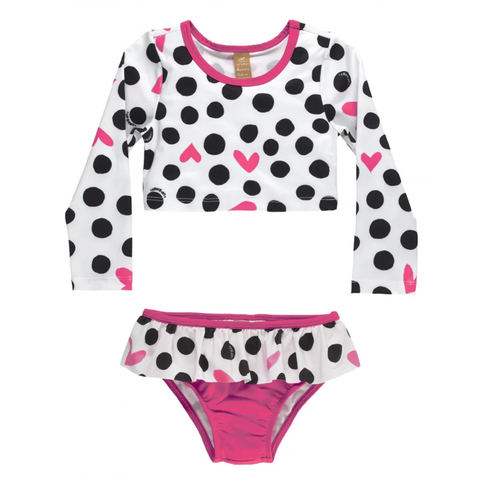 Biquini Infantil Manga Longa Poás Up Baby 43923-B